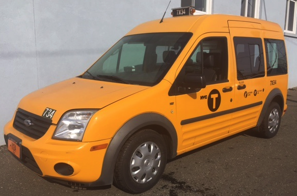 Ford Transit Connect NYC taxi picture car for film rental